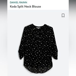 Daniel Rainn Koda Split Neck Blouse